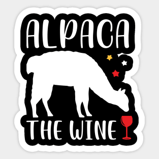 Alpaca the wine Sticker